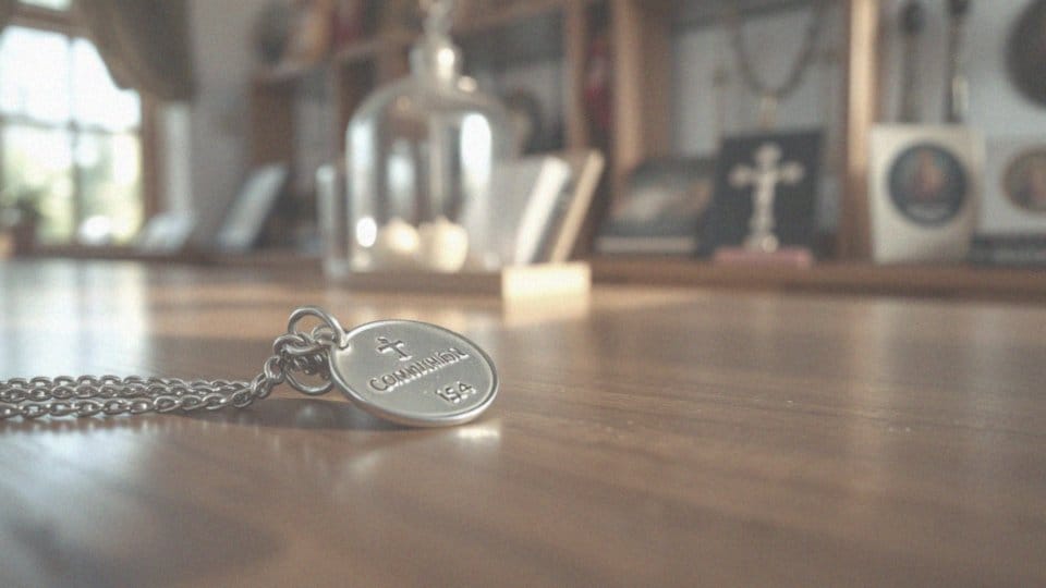 Jakie są zalety srebrnego medalika z łańcuszkiem na Komunię?