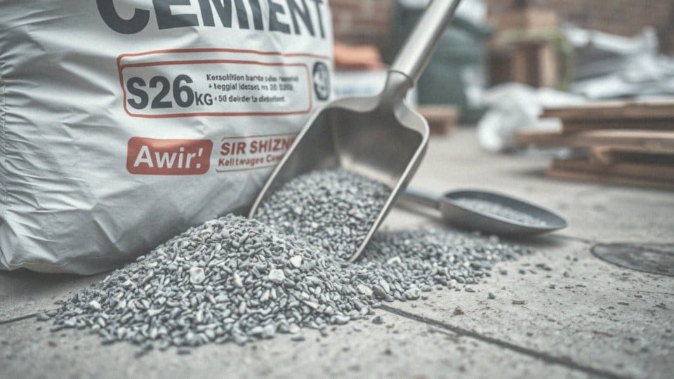 Ile łopat żwiru należy dodać do worka cementu 25 kg?