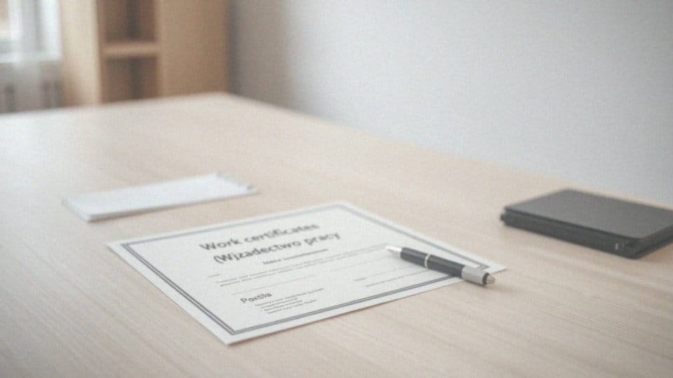 Co powinno zawierać potwierdzenie odbioru świadectwa pracy?