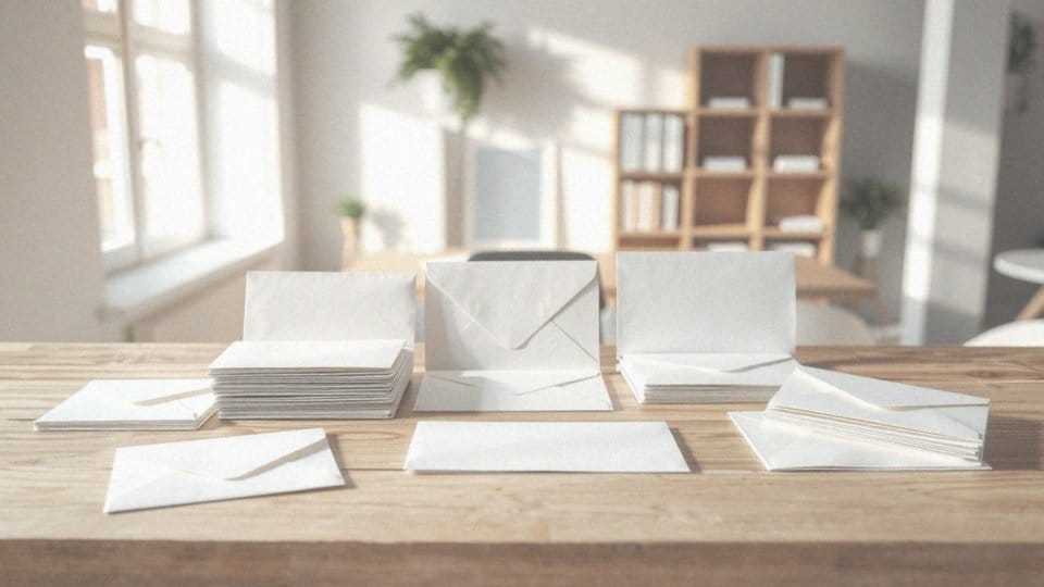 Jakie są wymiary i formaty kopert papierowych?